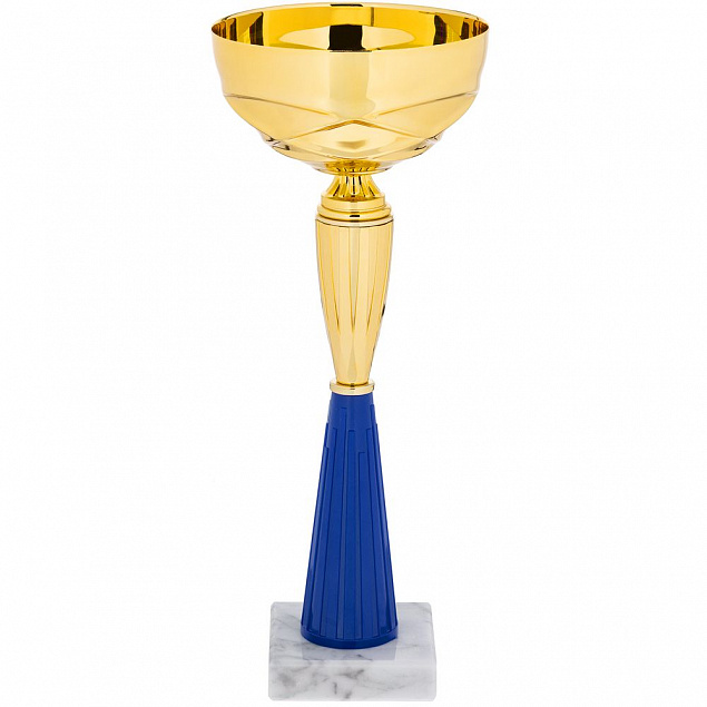 Кубок Kudos, средний, синий с логотипом  заказать по выгодной цене в кибермаркете AvroraStore