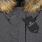 Парка мужская Explorer, серый меланж с логотипом  заказать по выгодной цене в кибермаркете AvroraStore