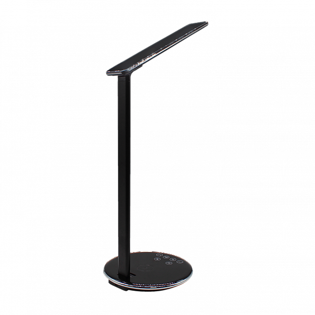 Настольная лампа Starklight с беспроводной зарядкой (черный) с логотипом  заказать по выгодной цене в кибермаркете AvroraStore