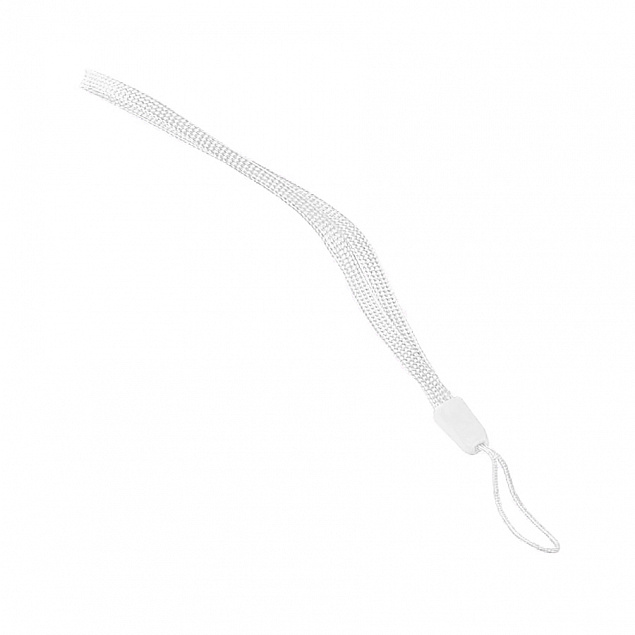 Ланьярд, цветной 13 см, белый с логотипом  заказать по выгодной цене в кибермаркете AvroraStore