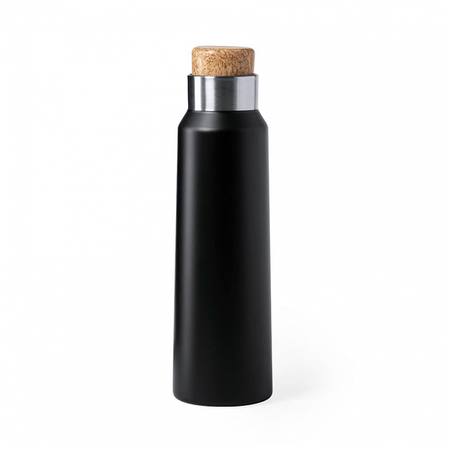 Бутылка для воды ANUKIN, черный, 770 мл, нержавеющая сталь с логотипом  заказать по выгодной цене в кибермаркете AvroraStore