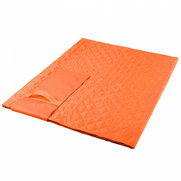 Плед для пикника Comfy, оранжевый с логотипом  заказать по выгодной цене в кибермаркете AvroraStore