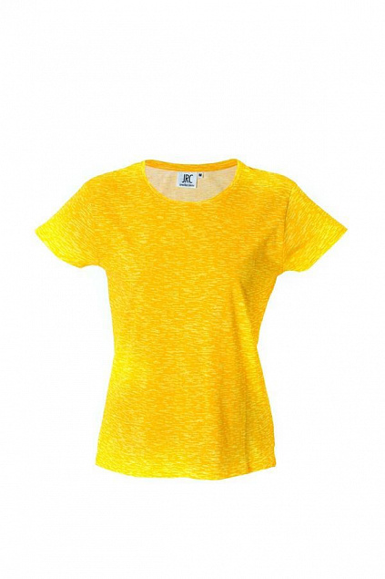 IBIZA LADY Жен. футболка круглый вырез, желтый с логотипом  заказать по выгодной цене в кибермаркете AvroraStore