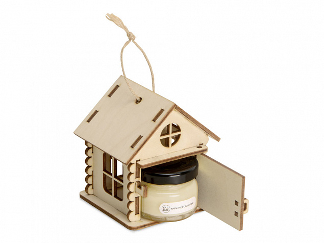 Подарочный набор Крем-мед в домике, крем-мед с ванилью 35 г с логотипом  заказать по выгодной цене в кибермаркете AvroraStore