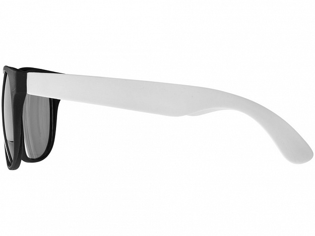 Очки солнцезащитные Retro, белый с логотипом  заказать по выгодной цене в кибермаркете AvroraStore