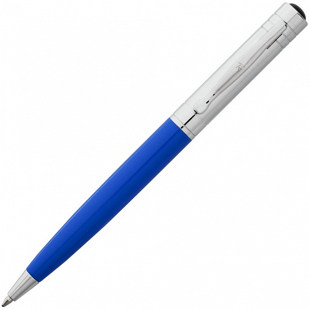 Ручка шариковая Promise, синяя с логотипом  заказать по выгодной цене в кибермаркете AvroraStore