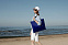 Пляжная сумка-трансформер Camper Bag, синяя с логотипом  заказать по выгодной цене в кибермаркете AvroraStore