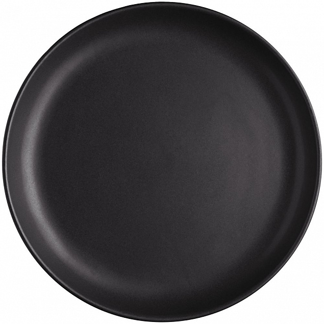 Тарелка Nordic Kitchen, малая, черная с логотипом  заказать по выгодной цене в кибермаркете AvroraStore