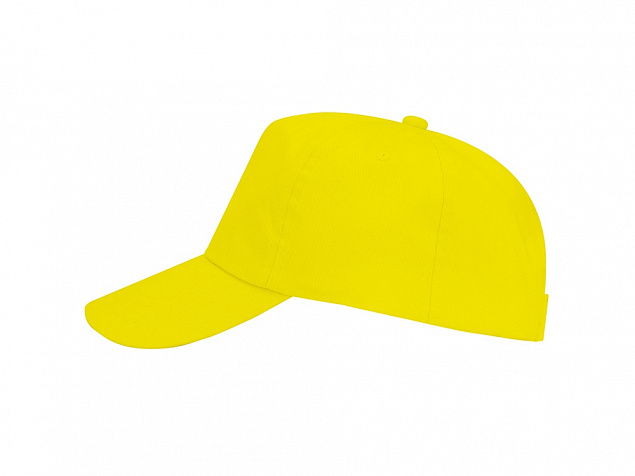 Бейсболка Uranus детская, желтый с логотипом  заказать по выгодной цене в кибермаркете AvroraStore