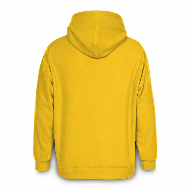 Худи флисовое унисекс Manakin, желтое с логотипом  заказать по выгодной цене в кибермаркете AvroraStore