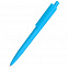 Ручка пластиковая Agata софт-тач, голубая с логотипом  заказать по выгодной цене в кибермаркете AvroraStore