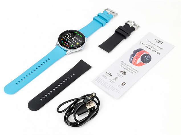 Умные часы «IoT Watch GT», 2 ремешка в комплекте с логотипом  заказать по выгодной цене в кибермаркете AvroraStore