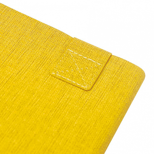 Бизнес-блокнот А5  "Provence", желтый , мягкая обложка, в клетку с логотипом  заказать по выгодной цене в кибермаркете AvroraStore