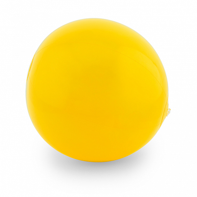 Мяч надувной SAONA, Желтый с логотипом  заказать по выгодной цене в кибермаркете AvroraStore