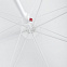 Зонт пляжный Mojacar, белый с логотипом  заказать по выгодной цене в кибермаркете AvroraStore
