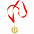 Медаль наградная на ленте  "Золото"; 48 см., D=5см.; текстиль, латунь; лазерная гравировка, шелкограф с логотипом  заказать по выгодной цене в кибермаркете AvroraStore