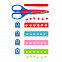 Набор мини-дыроколов и ножниц fun-design, синий с логотипом  заказать по выгодной цене в кибермаркете AvroraStore