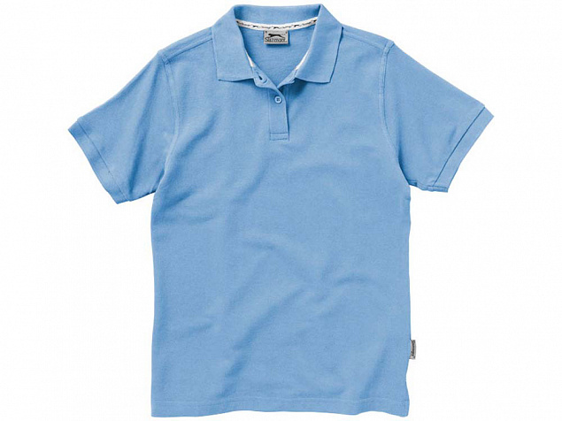 Рубашка поло Forehand женская, голубой с логотипом  заказать по выгодной цене в кибермаркете AvroraStore