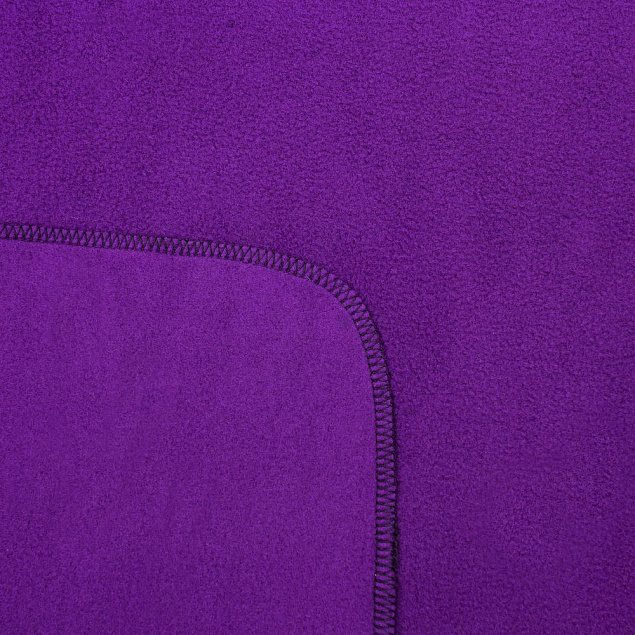 Флисовый плед Warm&Peace, фиолетовый с логотипом  заказать по выгодной цене в кибермаркете AvroraStore