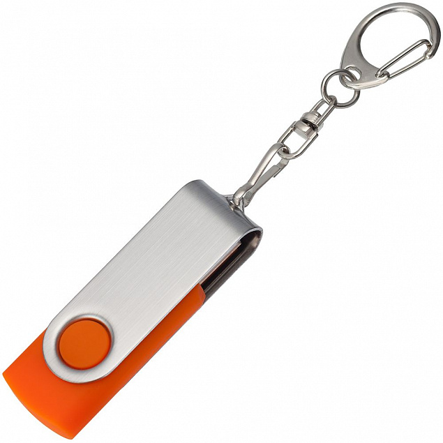 Флешка Twist, оранжевая, 8 Гб с логотипом  заказать по выгодной цене в кибермаркете AvroraStore