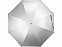 Зонт трость Ривер, механический 23, серебристый/черный с логотипом  заказать по выгодной цене в кибермаркете AvroraStore