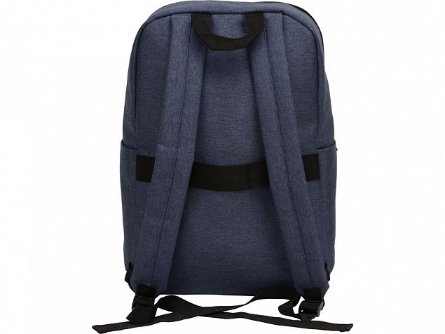 Рюкзак Merit со светоотражающей полосой и отделением для ноутбука 15.6'', синий с логотипом  заказать по выгодной цене в кибермаркете AvroraStore