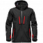 Куртка софтшелл мужская Patrol, черная с красным с логотипом  заказать по выгодной цене в кибермаркете AvroraStore