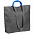Шопер Sensa, серый с синим с логотипом  заказать по выгодной цене в кибермаркете AvroraStore