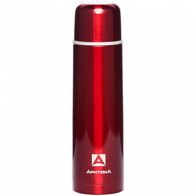 Термос «Арктика Color 1000», красный с логотипом  заказать по выгодной цене в кибермаркете AvroraStore