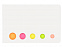Набор стикеров Fergason на 5 цветов, белый с логотипом  заказать по выгодной цене в кибермаркете AvroraStore