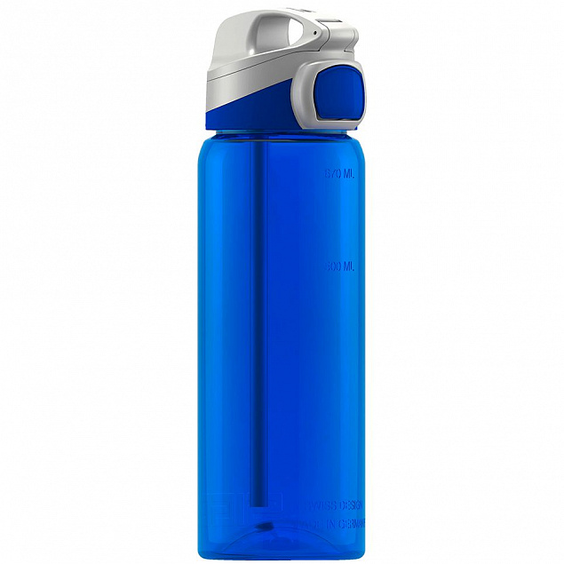 Бутылка для воды Miracle, голубая с логотипом  заказать по выгодной цене в кибермаркете AvroraStore