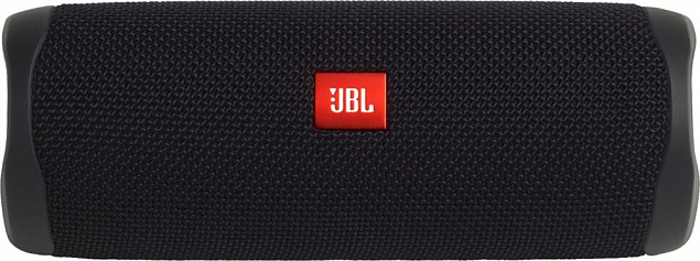 Беспроводная колонка JBL Flip 5, черная с логотипом  заказать по выгодной цене в кибермаркете AvroraStore