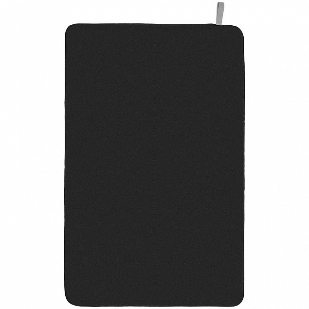 Спортивное полотенце Vigo Medium, черное с логотипом  заказать по выгодной цене в кибермаркете AvroraStore