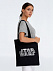 Холщовая сумка Star Wars Silver, черная с логотипом  заказать по выгодной цене в кибермаркете AvroraStore