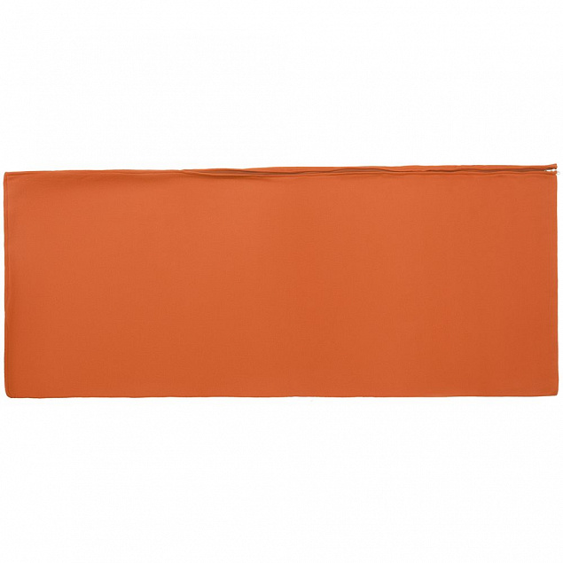 Плед-спальник Snug, оранжевый с логотипом  заказать по выгодной цене в кибермаркете AvroraStore
