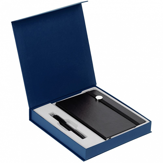 Коробка Senzo, синяя с логотипом  заказать по выгодной цене в кибермаркете AvroraStore