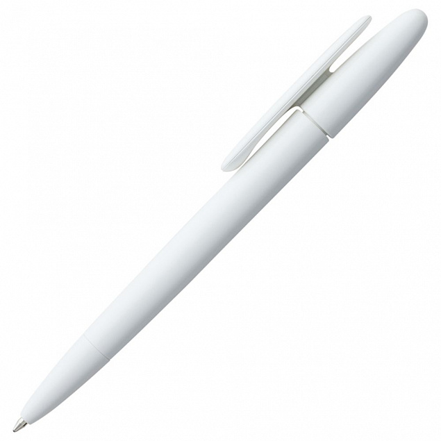 Ручка шариковая Prodir DS5 TPP, белая с логотипом  заказать по выгодной цене в кибермаркете AvroraStore