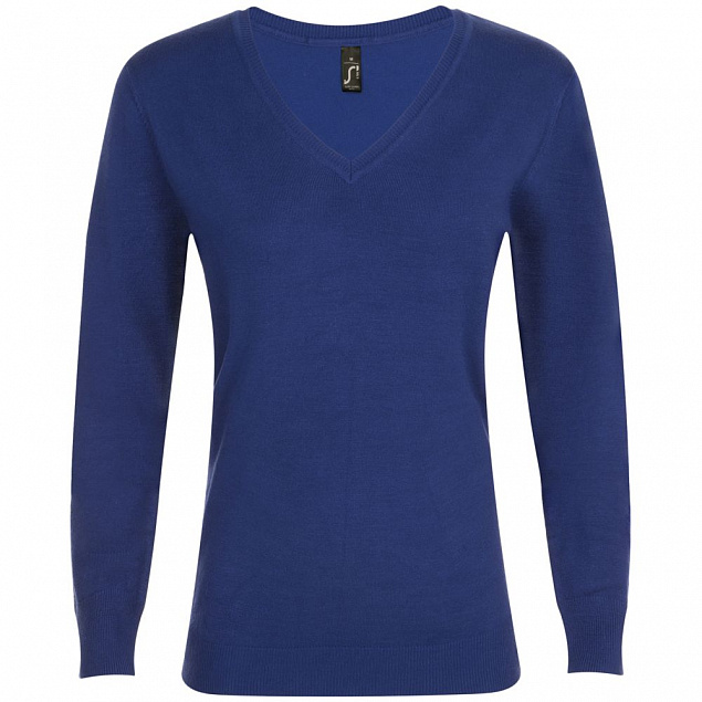 Пуловер женский GLORY WOMEN, синий ультрамарин с логотипом  заказать по выгодной цене в кибермаркете AvroraStore