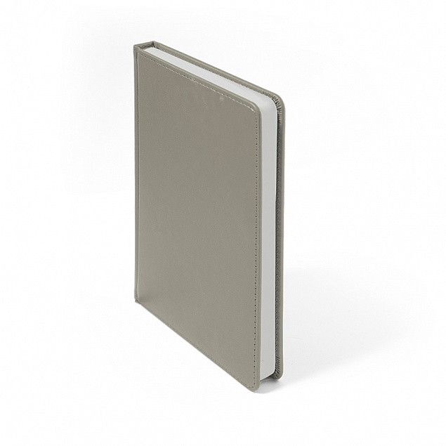 Ежедневник недатированный Campbell, А5,  светло-серый, белый блок с логотипом  заказать по выгодной цене в кибермаркете AvroraStore