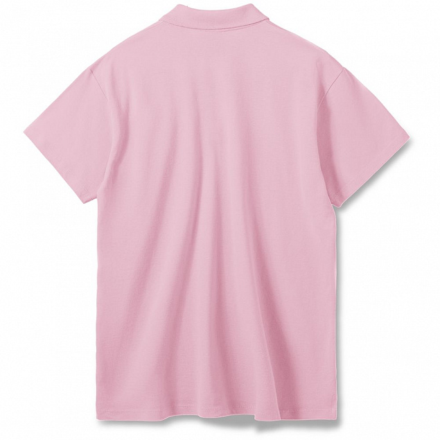 Рубашка поло мужская SUMMER 170, розовая с логотипом  заказать по выгодной цене в кибермаркете AvroraStore