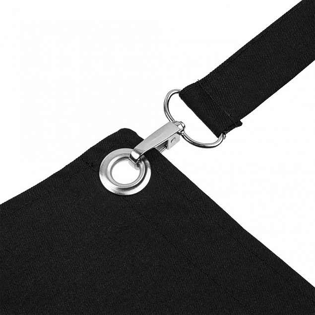 Фартук Picante, черный со светло-серым с логотипом  заказать по выгодной цене в кибермаркете AvroraStore