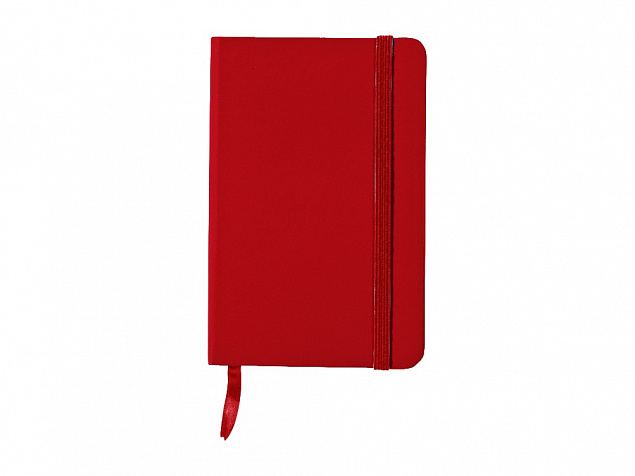 Блокнот классический карманный Juan А6, красный с логотипом  заказать по выгодной цене в кибермаркете AvroraStore
