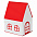 Упаковка  подарочная, коробка "ДОМ"  складная, красный с логотипом  заказать по выгодной цене в кибермаркете AvroraStore