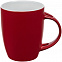 Кружка с ложкой Cheer Up ver.2, красная с логотипом  заказать по выгодной цене в кибермаркете AvroraStore