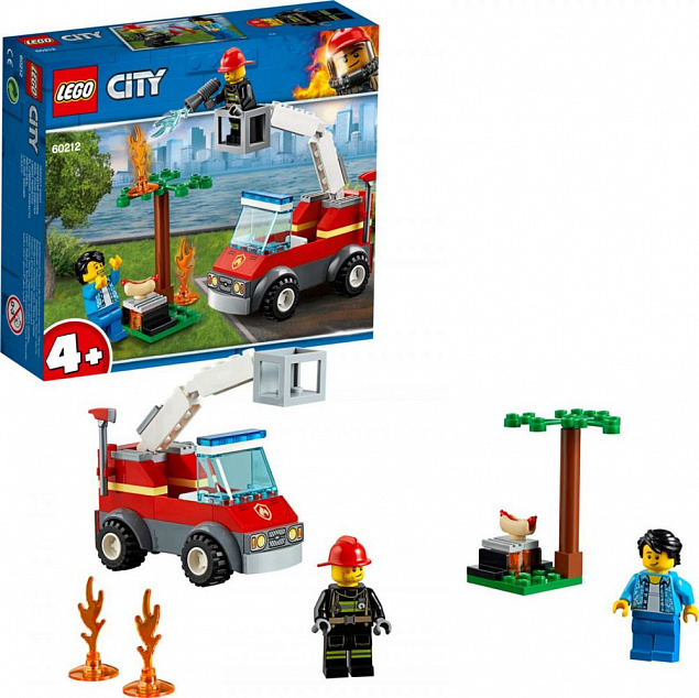 Конструктор «LEGO City. Пожар на пикнике» с логотипом  заказать по выгодной цене в кибермаркете AvroraStore