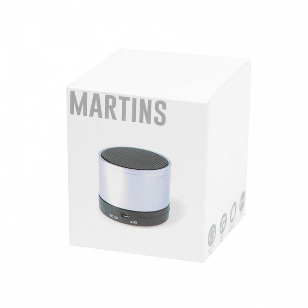 Портативная bluetooth-колонка "Martins" с логотипом  заказать по выгодной цене в кибермаркете AvroraStore