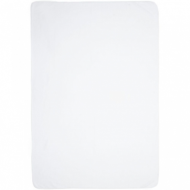 Флисовый плед Warm&Peace, белый с логотипом  заказать по выгодной цене в кибермаркете AvroraStore