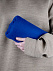 Флисовый плед Warm&Peace, ярко-синий с логотипом  заказать по выгодной цене в кибермаркете AvroraStore