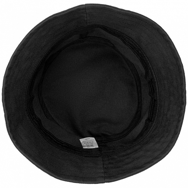 Панама Sombra, черная с логотипом  заказать по выгодной цене в кибермаркете AvroraStore