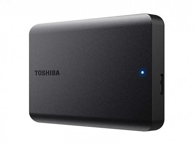 Внешний диск Toshiba Canvio, USB 3.0, 1Тб, черный с логотипом  заказать по выгодной цене в кибермаркете AvroraStore